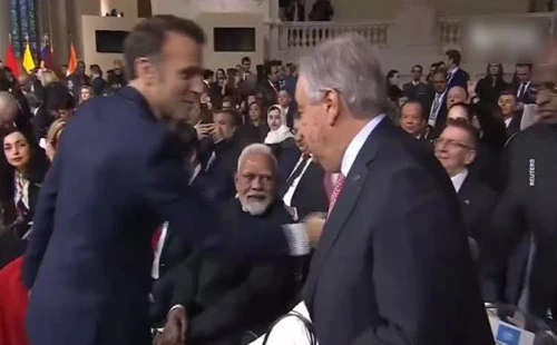 প্যারিসে এআই সম্মেলনে মোদিকে উপেক্ষা করলেন ম্যাক্রোঁ, সামাজিক মাধ্যমে বিতর্ক