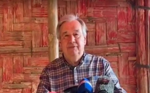 জাতিসংঘ মহাসচিব গুতেরেস: রোহিঙ্গাদের ফেরত পাঠাতে মিয়ানমারে শান্তি জরুরি