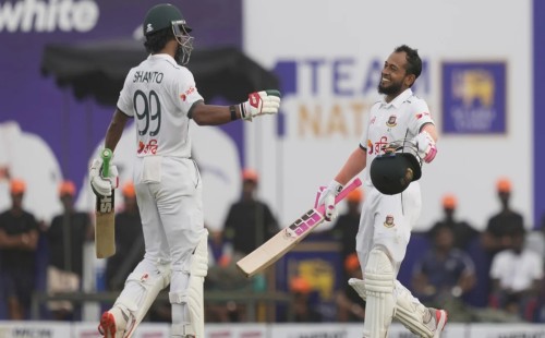 গলে শান্ত-মুশফিকের সেঞ্চুরিতে বাংলাদেশ শক্ত অবস্থানে, প্রথম দিন শেষে ২৯২/৩