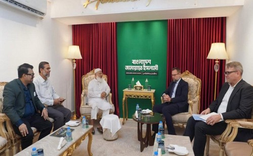 জামায়াতের আমির ডা. শফিকুর রহমানের সঙ্গে ডেনমার্ক রাষ্ট্রদূতের বৈঠক, গণতন্ত্র ও সহযোগিতা বিষয়ে আলোচনা