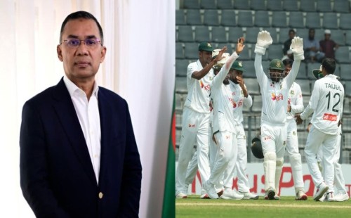 পাকিস্তানকে হোয়াইটওয়াশ করে ঐতিহাসিক টেস্ট সিরিজ জয় বাংলাদেশের: প্রধানমন্ত্রী তারেক রহমানের অভিনন্দন