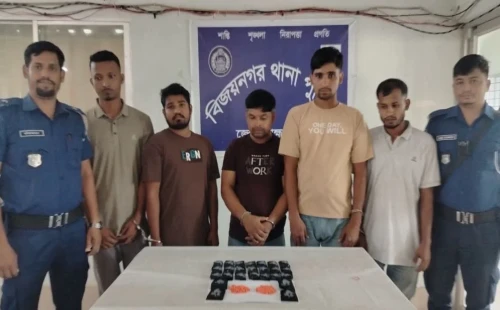 বিজয়নগরে ৫ হাজার পিস ইয়াবাসহ পাঁচ মাদক কারবারি গ্রেপ্তার